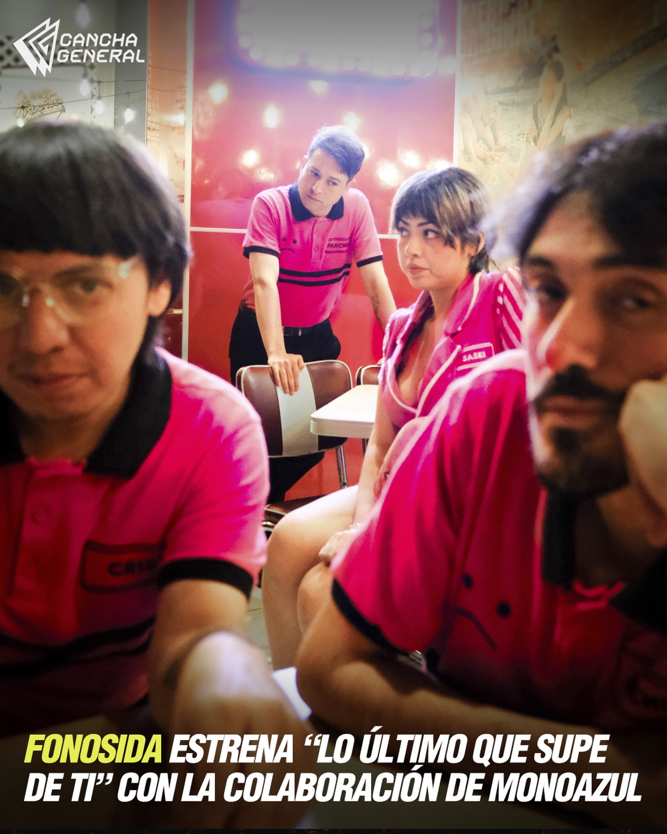 @fonosida uno de los nombres más queridos de la nueva escena indie chilena, presenta “Lo Último Que Supe De Ti”, su nuevo single ya disponible en todas las plataformas digitales. El lanzamiento reúne tres canciones: Lo Último Que Supe De Ti (feat. MonoAzul), Autodestructivo y Las Pastillas, confirma el gran momento de la banda tras su debut en Lollapalooza Chile 2026.

“Lo Último Que Supe De Ti” es un trabajo que vuelve a lo que mejor sabe hacer Fonosida: transformar lo cotidiano en himnos generacionales. La canción que da nombre al single cuenta con la colaboración de MonoAzul, proyecto solista de Vladimir Mella, miembro de El Cómodo Silencio de los Que Hablan Poco @ecsdlqhp, y se acompaña de Autodestructivo y Las Pastillas, dos piezas que completan un retrato emocional honesto y directo.

El single mantiene esa “melancolía bailable” que ha vuelto a Fonosida una de las bandas más reconocibles de su generación: melodías que se quedan, letras que duelen y un pop que abraza tanto como golpea.

🎧 “Lo Último Que Supe De Ti” ya está disponible en todas las plataformas de streaming.

@fonosida